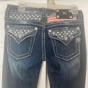 Miss Me Jeans Sequin Low Rise Jeans Size 27